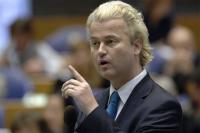 Geert Wilders who wants the Qur'an banned